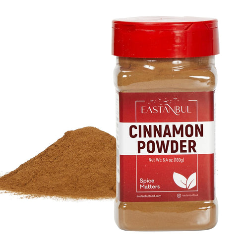 Eastanbul Cinnamon Powder, 6.4oz Ground Cinnamon Powder AKA Canela en Polvo, Vietnamese - Saigon Cinnamon Spice, Full-Flavor, Cinnamon Powder for ...